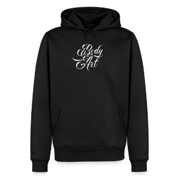 Art corporel couleur artiste corporel Tatoué Tatouage - Sweat à capuche Premium bio Homme - noir - Devant - Nico (187cm)