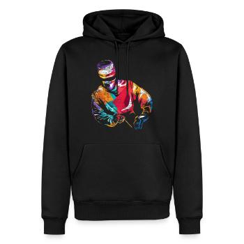 Neurochirurg Gehirn Geschenk - Männer Premium Bio Hoodie - Schwarz - Vorne - Nico (187cm)