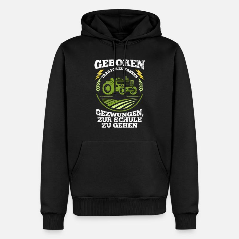 Tracteur véhicule - Sweat à capuche Premium bio Homme - noir