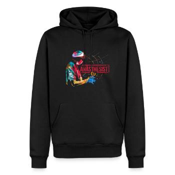 Anästhesist Geschenk - Männer Premium Bio Hoodie - Schwarz - Vorne - Nico (187cm)