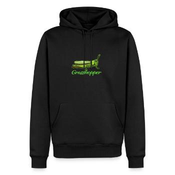 Heuschrecke Grashüpfer Tier Geschenk - Männer Premium Bio Hoodie - Schwarz - Vorne - Nico (187cm)