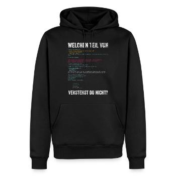 Programmierer - Männer Premium Bio Hoodie - Schwarz - Vorne - Nico (187cm)