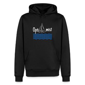 Segeln | Geschenk Segler | Geschenk Segeln lustig - Männer Premium Bio Hoodie - Schwarz - Vorne - Nico (187cm)