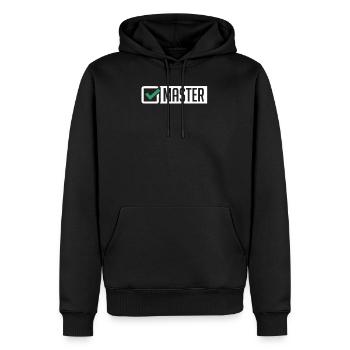 Master Graduation Promotion Graduation Uni Gift - Men’s Premium Organic Hoodie - black - Front - Nico (187cm)
