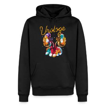 Urologue Urologie Cadeau - Sweat à capuche Premium bio Homme - noir - Devant - Nico (187cm)