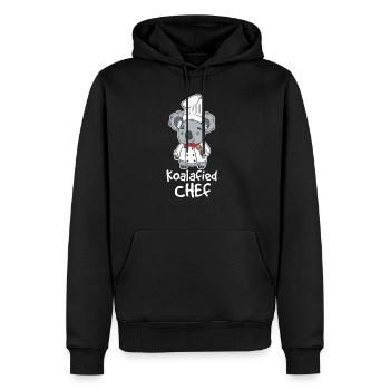 Animal Chef Koalafied Baby Bear Food T-shirts Enfants - Sweat à capuche Premium bio Homme - noir - Devant - Nico (187cm)