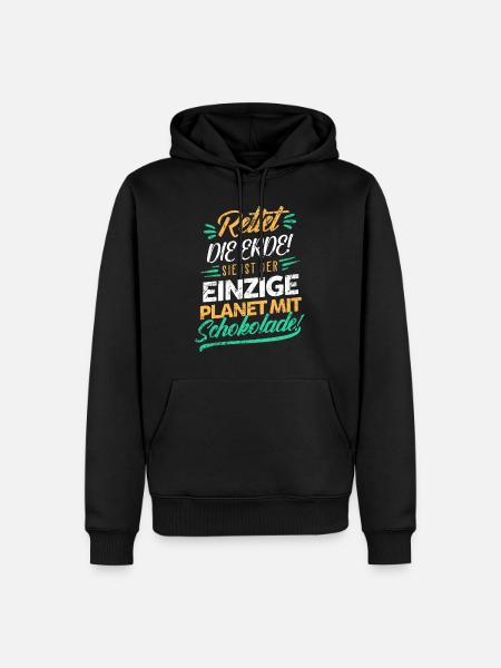 Chocolate climate protection - Men’s Premium Organic Hoodie - black