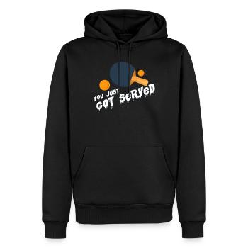 Tischtennis - Männer Premium Bio Hoodie - Schwarz - Vorne - Nico (187cm)