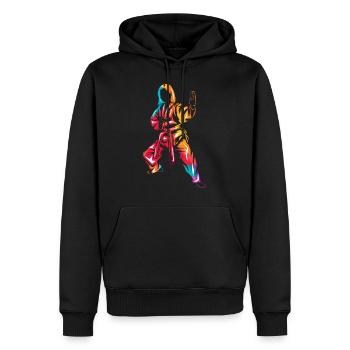 Hapkido - Männer Premium Bio Hoodie - Schwarz - Vorne - Nico (187cm)