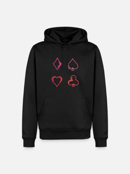 casino - Männer Premium Bio Hoodie - Schwarz