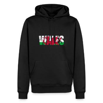 Cadeau de voyage pays Pays de Galles - Sweat à capuche Premium bio Homme - noir - Devant - Nico (187cm)