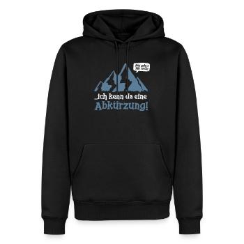 Grimpeur grimpant bloc d'escalade cadeau - Sweat à capuche Premium bio Homme - noir - Devant - Nico (187cm)