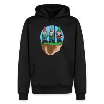 Gartenzwerge Zwerg Garten Gärtner Gartenarbeit - Männer Premium Bio Hoodie - Schwarz - Vorne - Nico (187cm)