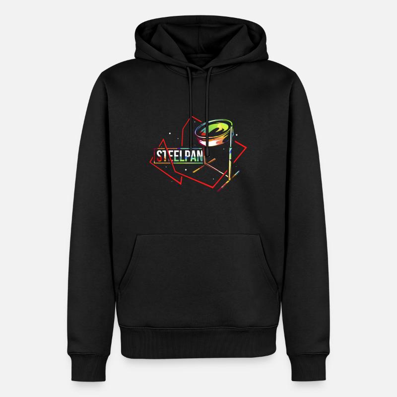 Steelpan Geschenk - Männer Premium Bio Hoodie - Schwarz