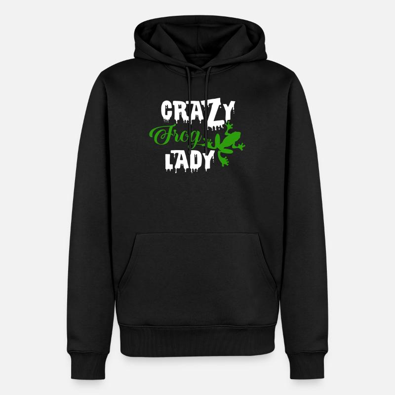 Frosch - Männer Premium Bio Hoodie - Schwarz