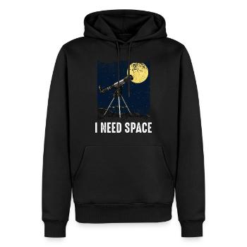 Astronomie - Männer Premium Bio Hoodie - Schwarz - Vorne - Nico (187cm)