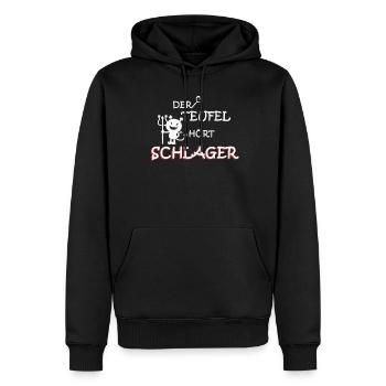 Schlagermusik Volksmusik Schlagerparty Schlagerfan - Männer Premium Bio Hoodie - Schwarz - Vorne - Nico (187cm)