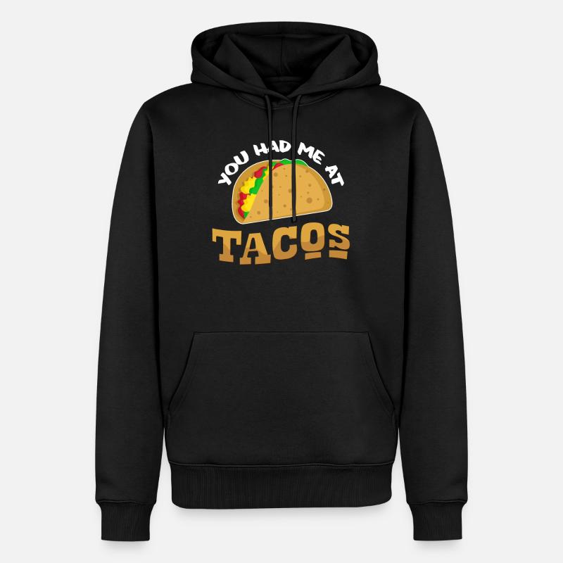 Taco - Männer Premium Bio Hoodie - Schwarz