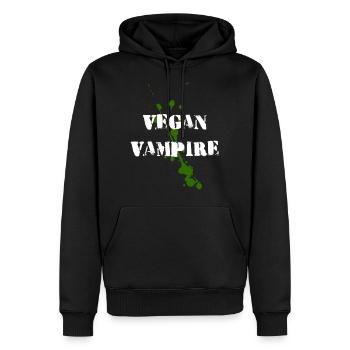 Vegan Vampire Vegan Vampire Halloween - Sweat à capuche Premium bio Homme - noir - Devant - Nico (187cm)