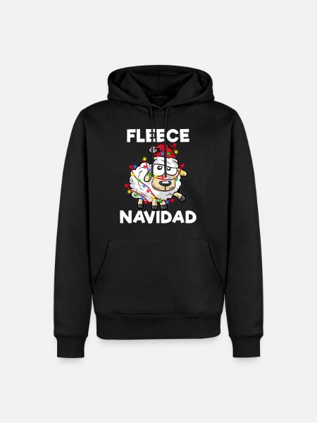 FLEECE NAVIDAD - Men’s Premium Organic Hoodie - black