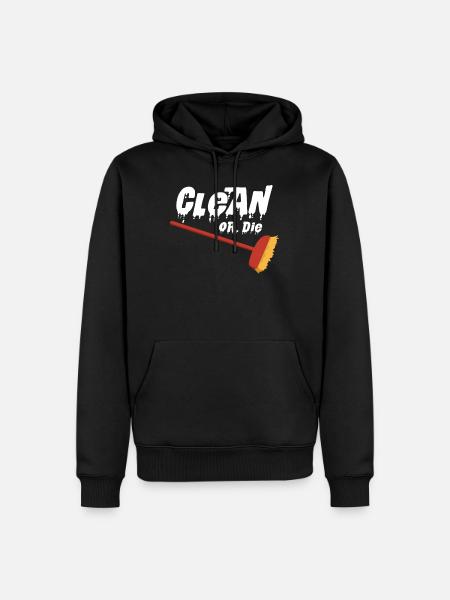 ménage - Sweat à capuche Premium bio Homme - noir