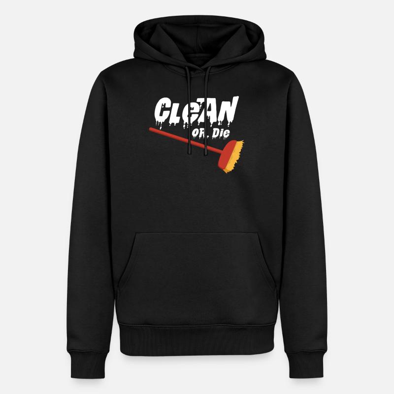 Haushalt - Männer Premium Bio Hoodie - Schwarz