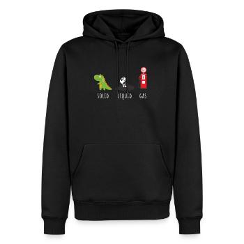 Chemie fossiler Brennstoffe Rex Solid Liquid Gas - Männer Premium Bio Hoodie - Schwarz - Vorne - Nico (187cm)