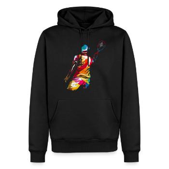 Speedminton - Men’s Premium Organic Hoodie - black - Front - Nico (187cm)