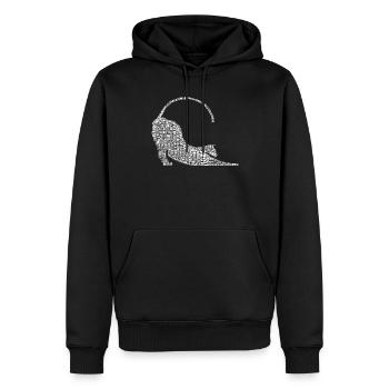 Katze Miau Shirt Katzenliebhaber - Männer Premium Bio Hoodie - Schwarz - Vorne - Nico (187cm)