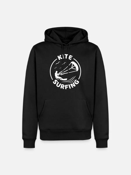 Kite Surfing - Kitesurfing - Men’s Premium Organic Hoodie - black