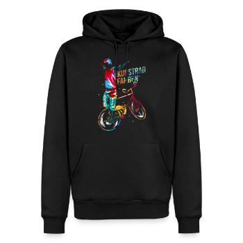 Art Biking Gift - Men’s Premium Organic Hoodie - black - Front - Nico (187cm)