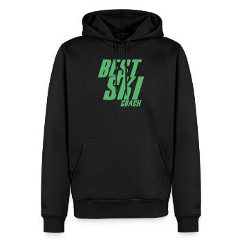 ski instructor - Men’s Premium Organic Hoodie - black - Front - Nico (187cm)