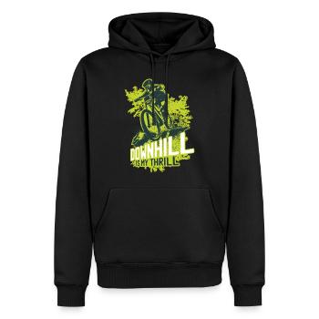 Downhill Geschenk - Männer Premium Bio Hoodie - Schwarz - Vorne - Nico (187cm)