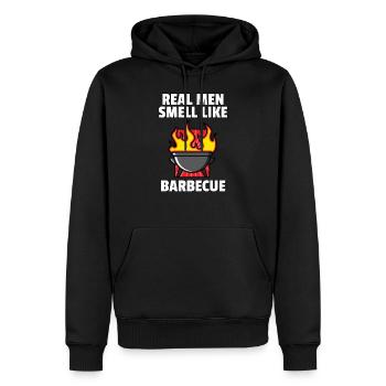 BBQ Grill BBQ Grill Grillmeister Master - Sweat à capuche Premium bio Homme - noir - Devant - Nico (187cm)