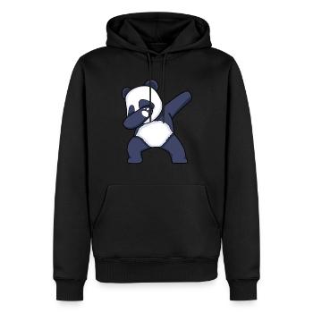Dabbing Panda Dab Dance Tanzender Panda - Männer Premium Bio Hoodie - Schwarz - Vorne - Nico (187cm)