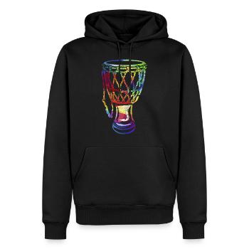 Djembe Kelchglas Trommel Geschenk - Männer Premium Bio Hoodie - Schwarz - Vorne - Nico (187cm)