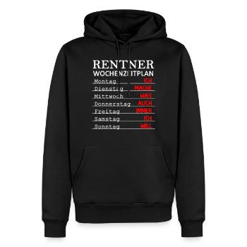 lustiges Pensionierung Geschenk Rentner Ruhestand - Männer Premium Bio Hoodie - Schwarz - Vorne - Nico (187cm)