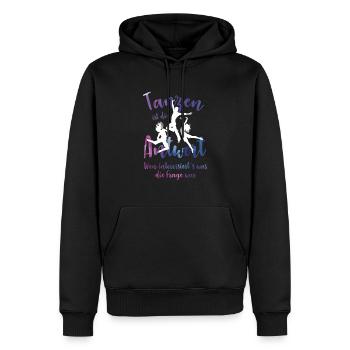 Tanzen Tänzer Tanz Tänzerin Tanzfläche Geschenk - Männer Premium Bio Hoodie - Schwarz - Vorne - Nico (187cm)