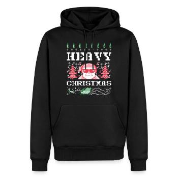 Ugly Christmas Design Heavy Metal - Männer Premium Bio Hoodie - Schwarz - Vorne - Nico (187cm)
