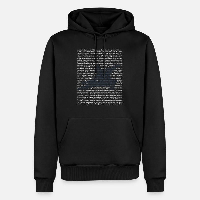 Tai Chi Geschenk - Männer Premium Bio Hoodie - Schwarz