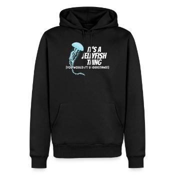 It's A Jellyfish Thing Meduse Qualle - Männer Premium Bio Hoodie - Schwarz - Vorne - Nico (187cm)