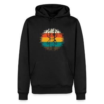 Voodoo Puppe Ich liebe dich - Männer Premium Bio Hoodie - Schwarz - Vorne - Nico (187cm)