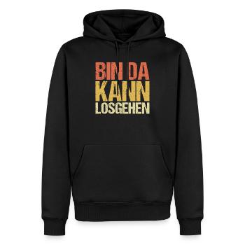 Party Alkohol Saufen Bier Partymonster Geschenk - Männer Premium Bio Hoodie - Schwarz - Vorne - Nico (187cm)