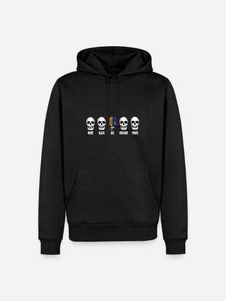Gay Pride Geschenk - Männer Premium Bio Hoodie - Schwarz