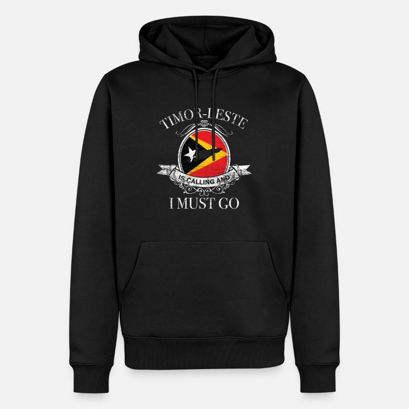 Timor Leste Geschenk - Männer Premium Bio Hoodie - Schwarz