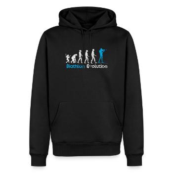 Cadeau de sports d'hiver Biathlon Evolution - Sweat à capuche Premium bio Homme - noir - Devant - Nico (187cm)