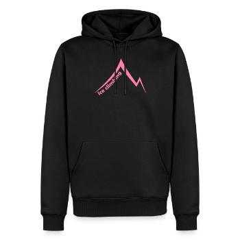 Piolet glace escalade sur glace grimpeur montagne de mur de glace - Sweat à capuche Premium bio Homme - noir - Devant - Nico (187cm)