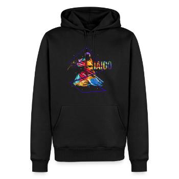 Iaido Kata Geschenk - Männer Premium Bio Hoodie - Schwarz - Vorne - Nico (187cm)