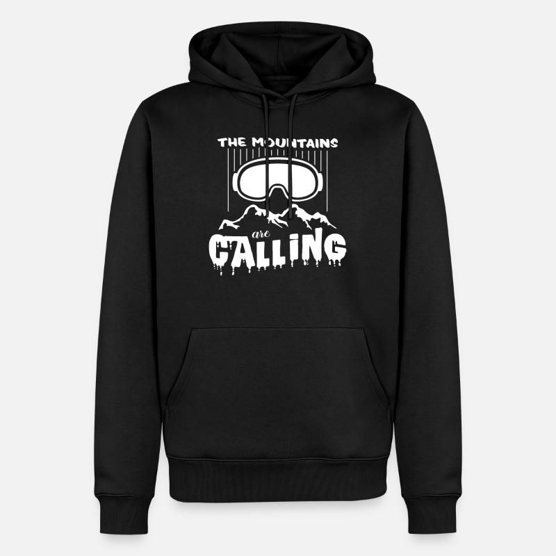 Snowboard - Männer Premium Bio Hoodie - Schwarz
