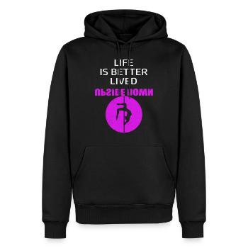 Pole Dance Geschenk - Männer Premium Bio Hoodie - Schwarz - Vorne - Nico (187cm)